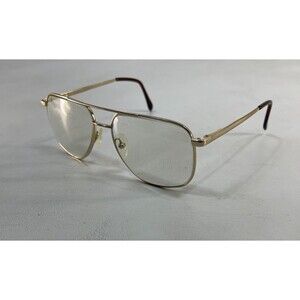 Vintage Lens Crafters Monsieur Dan 054 Eyeglasses Frame Gold 57 18 140mm